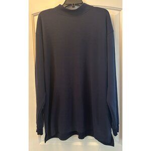 FootJoy Pullover Sweater Mock Neck Size XXL Navy Blue & Gold Fast Shipping